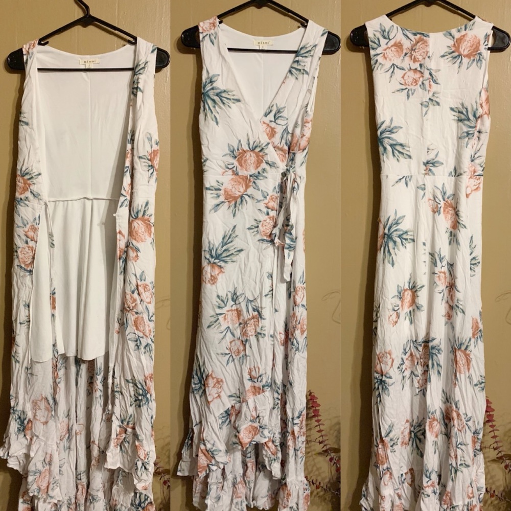 White floral dress